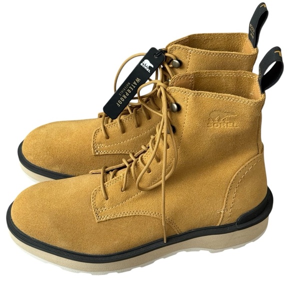 Sorel High Line Lace Up Leather Boots Size 8 Waterproof - Picture 1 of 13